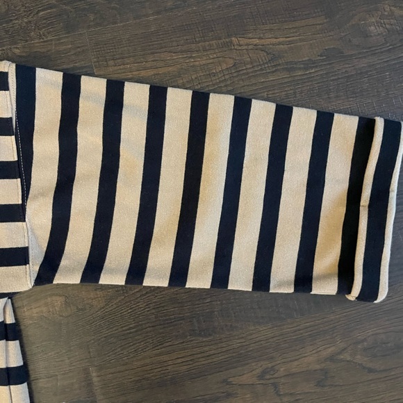 FAT‎ FACE Amari Tan Black Striped Tunic Pockets Pullover Crewneck Size 12 - Picture 12 of 14